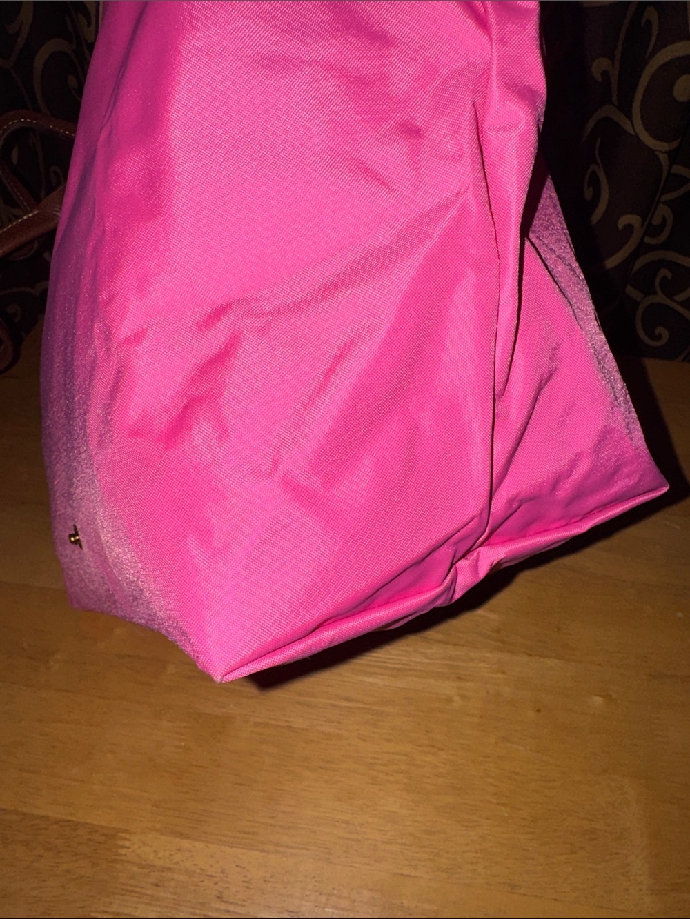 Longchamp Le Pliage Barbie pink Large Shoulder Tote Bag EUC - Picture 7 of 10